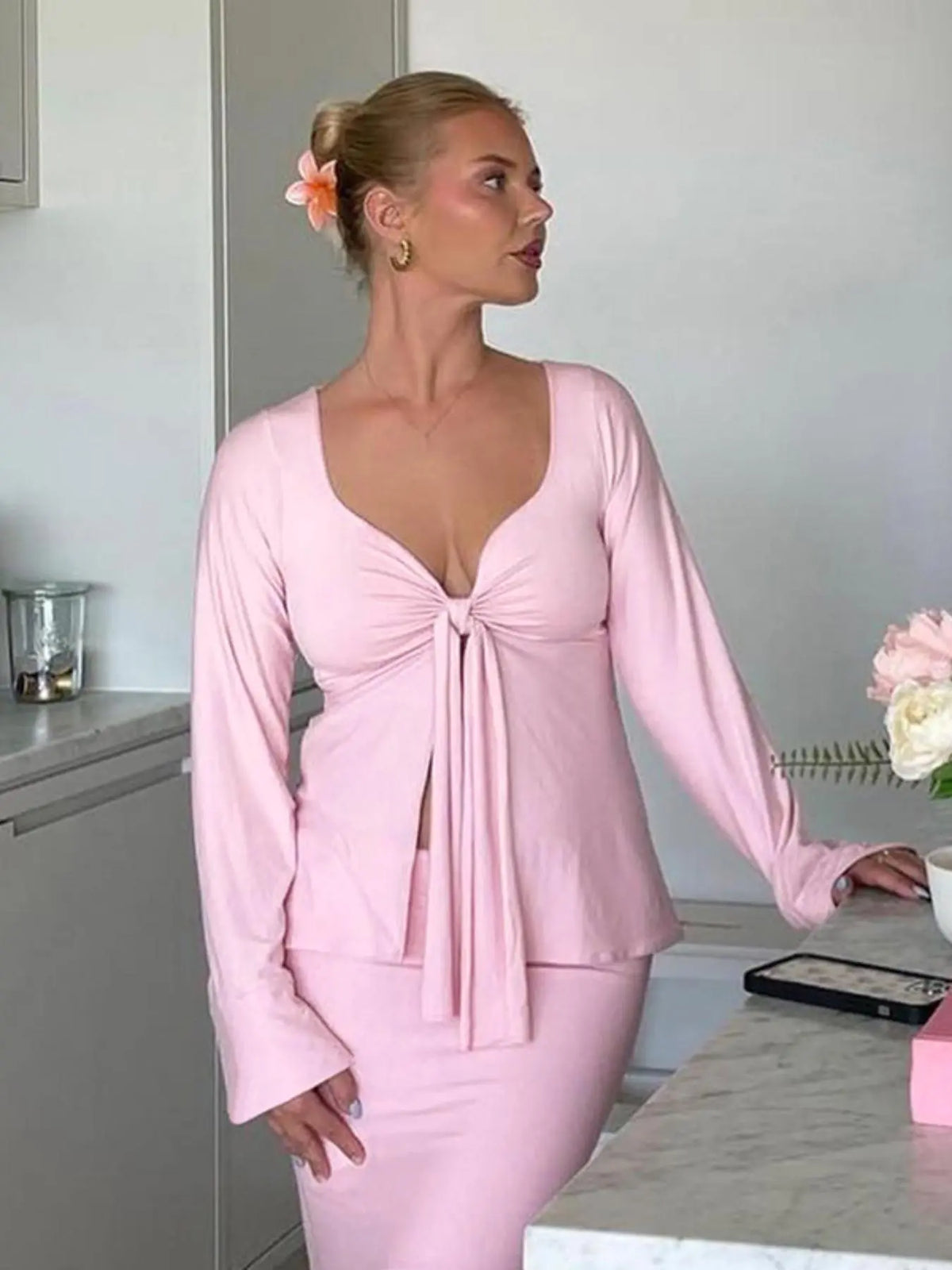 Riviera Tie-Front Top
