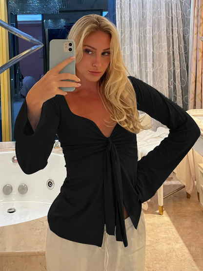 Riviera Tie-Front Top