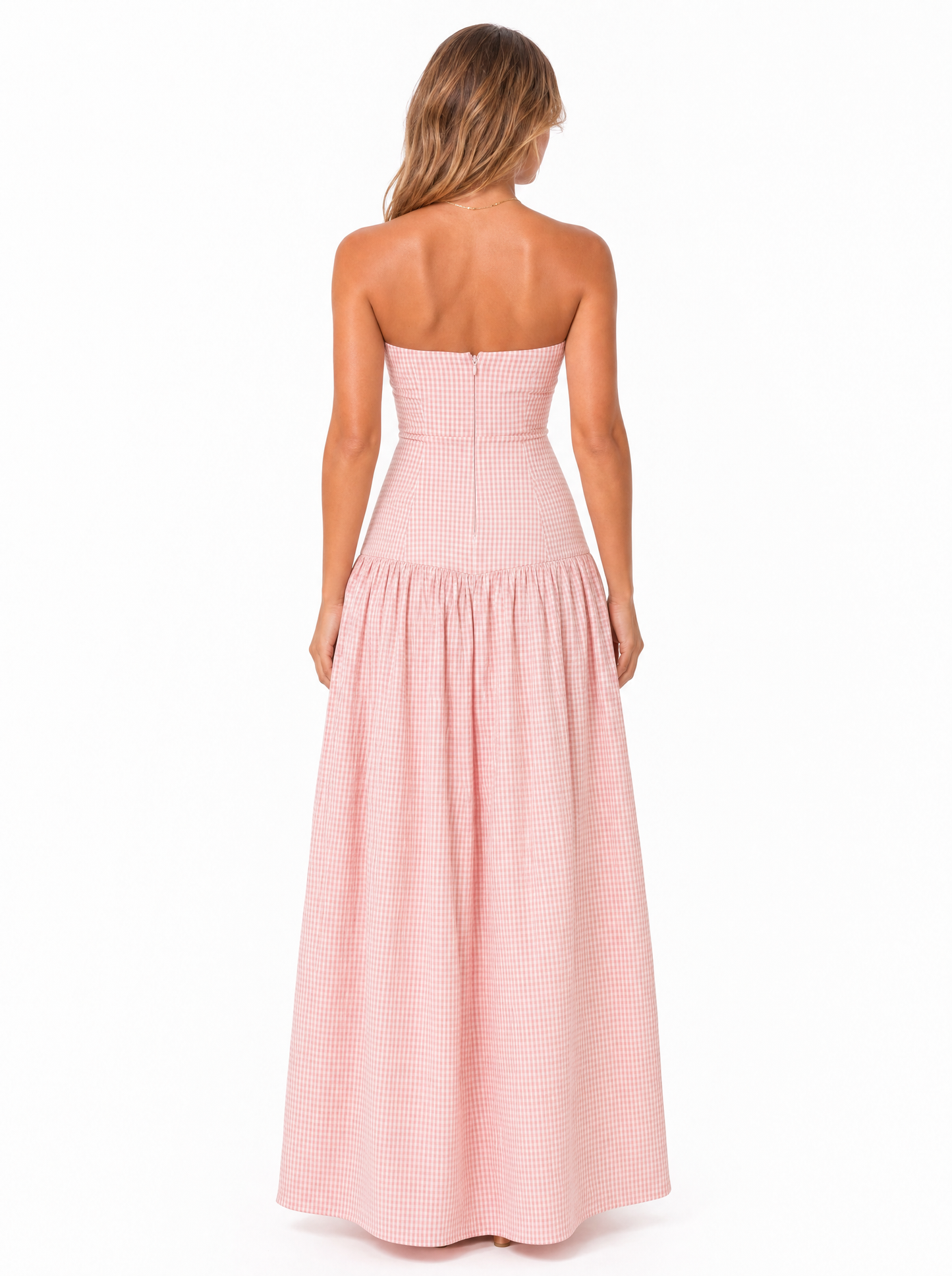 Amalfi Gingham Maxi Dress
