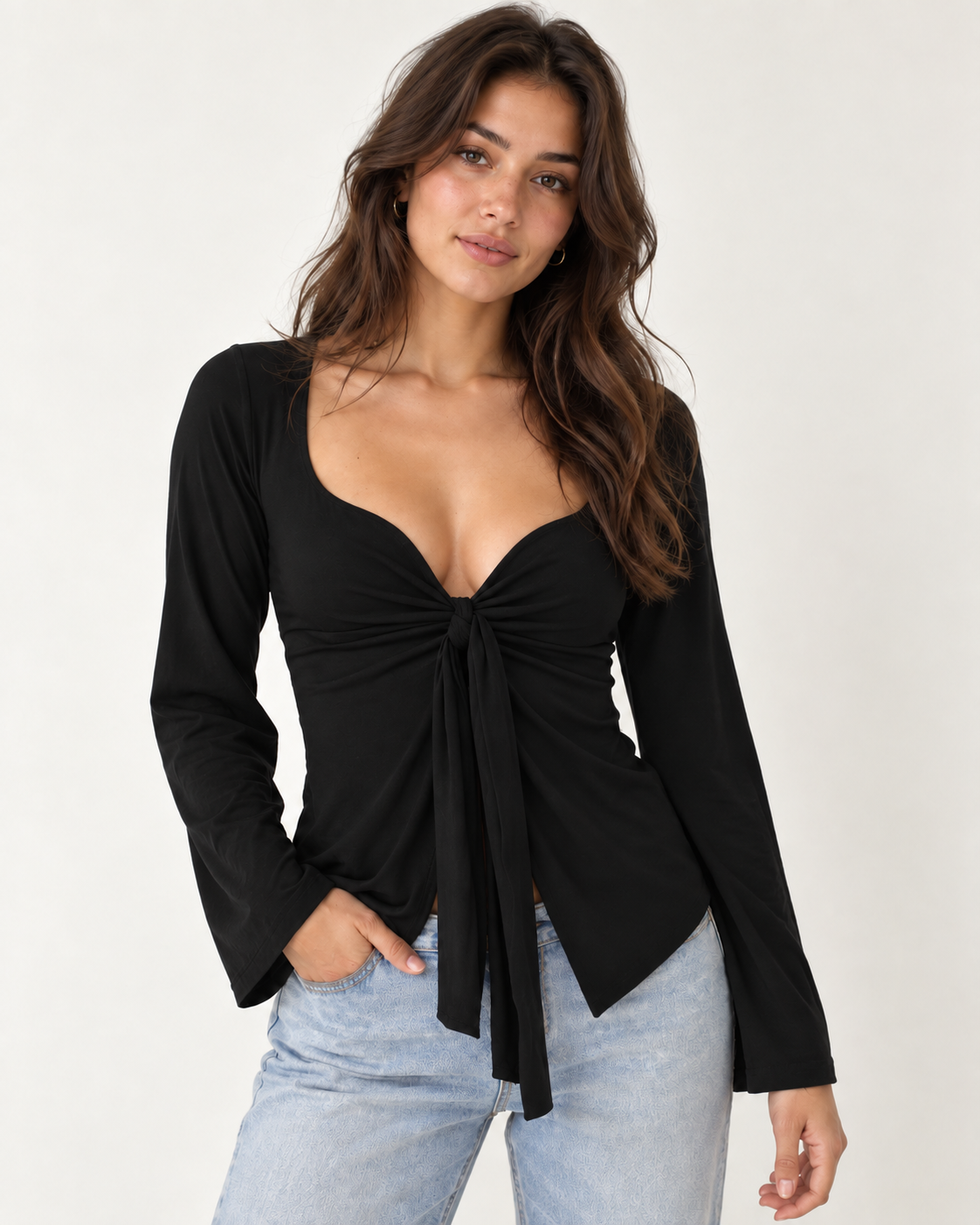 Riviera Tie-Front Top