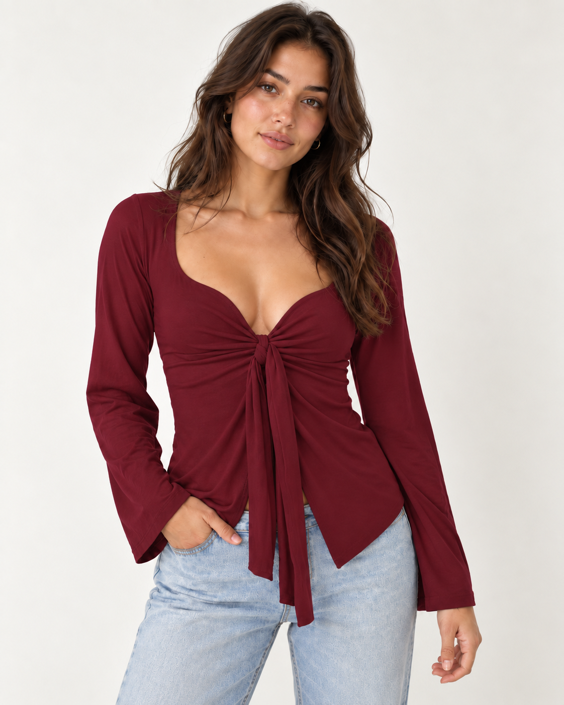 Riviera Tie-Front Top